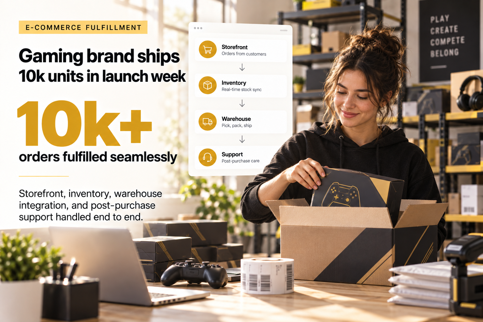 Gaming brand ships 10k units in launch week