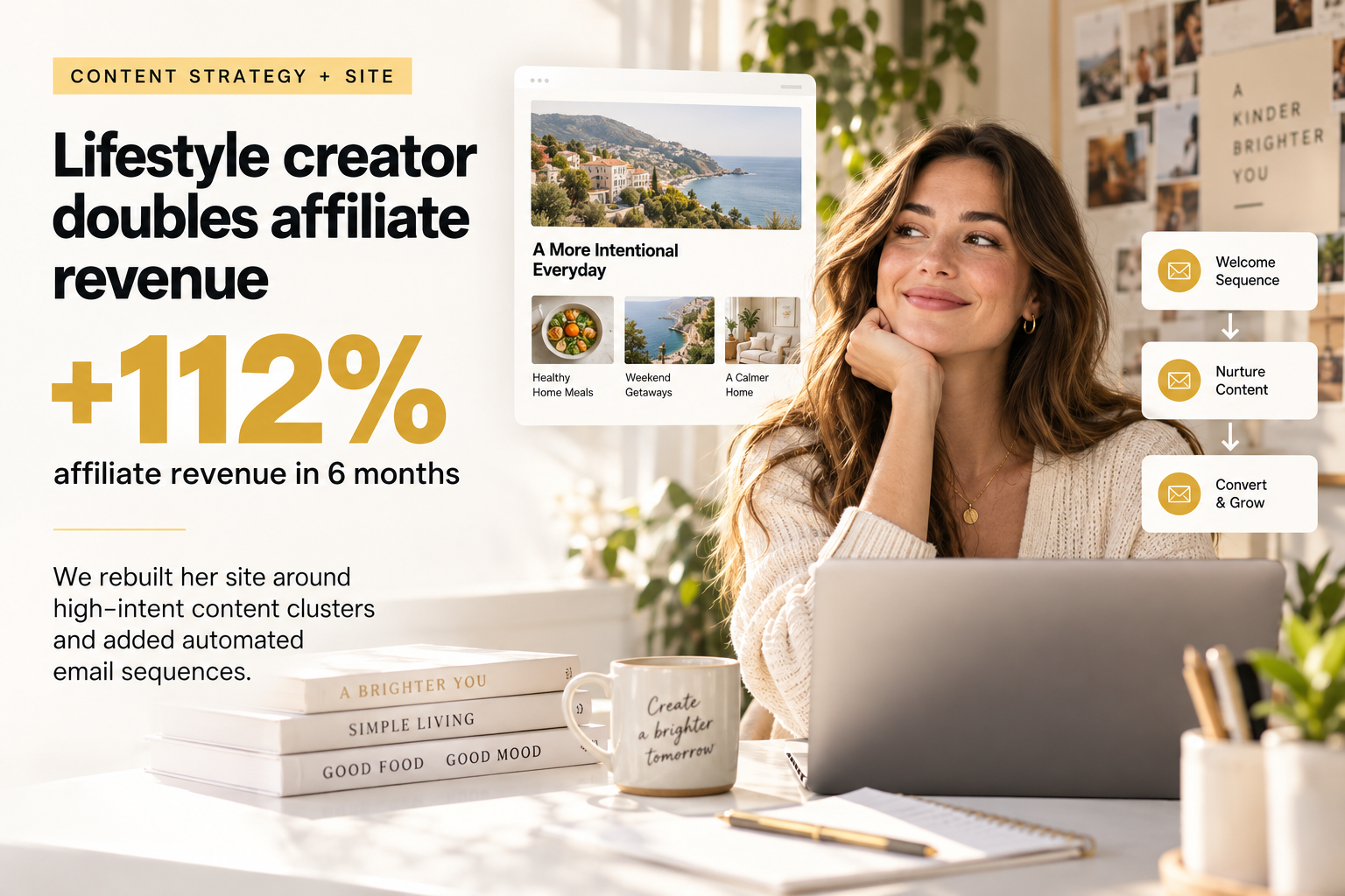 Lifestyle creator doubles affiliate revenue